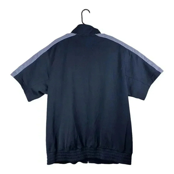 Nike Air Warmup Jacket Men XL Black Full Zip Track Short Sleeve Set It Off Zip - Picture 5 of 11